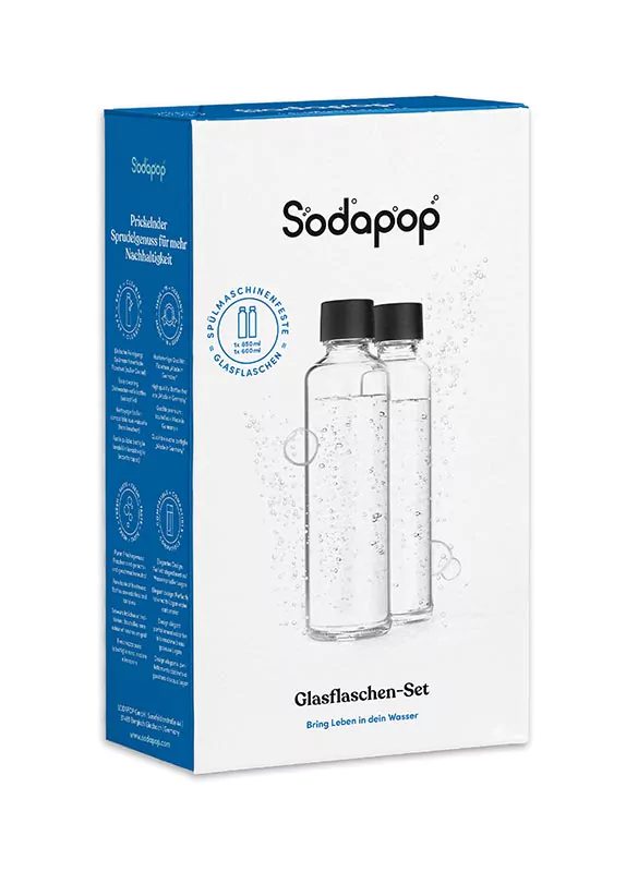 MYSODAPOP LOGAN 2 darabos üvegpalack szett, 600 és 850 ml – 2. kép