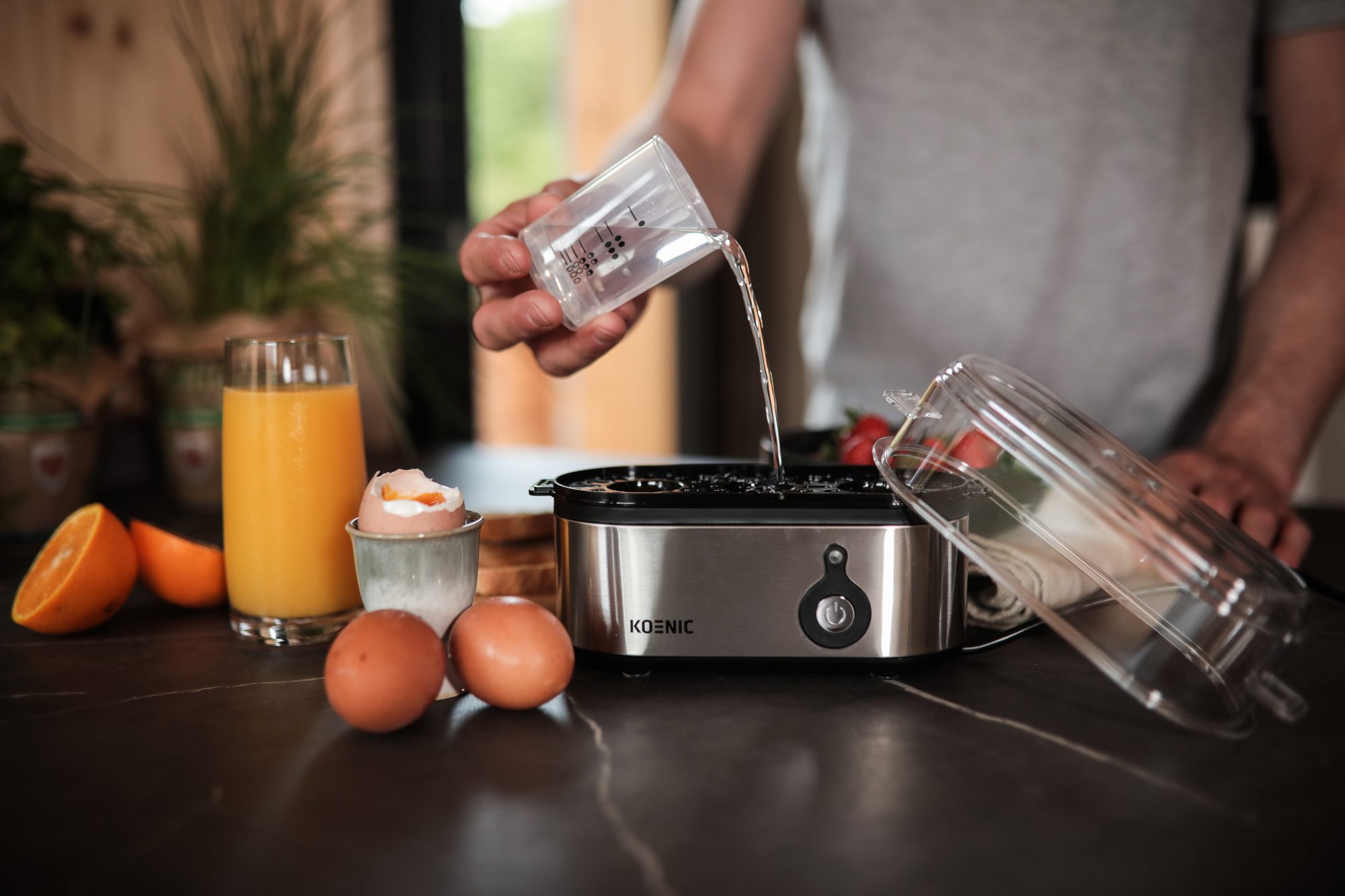 KOENIC KEB 3225 inox tojásfőző 3 tojáshoz – 9. kép