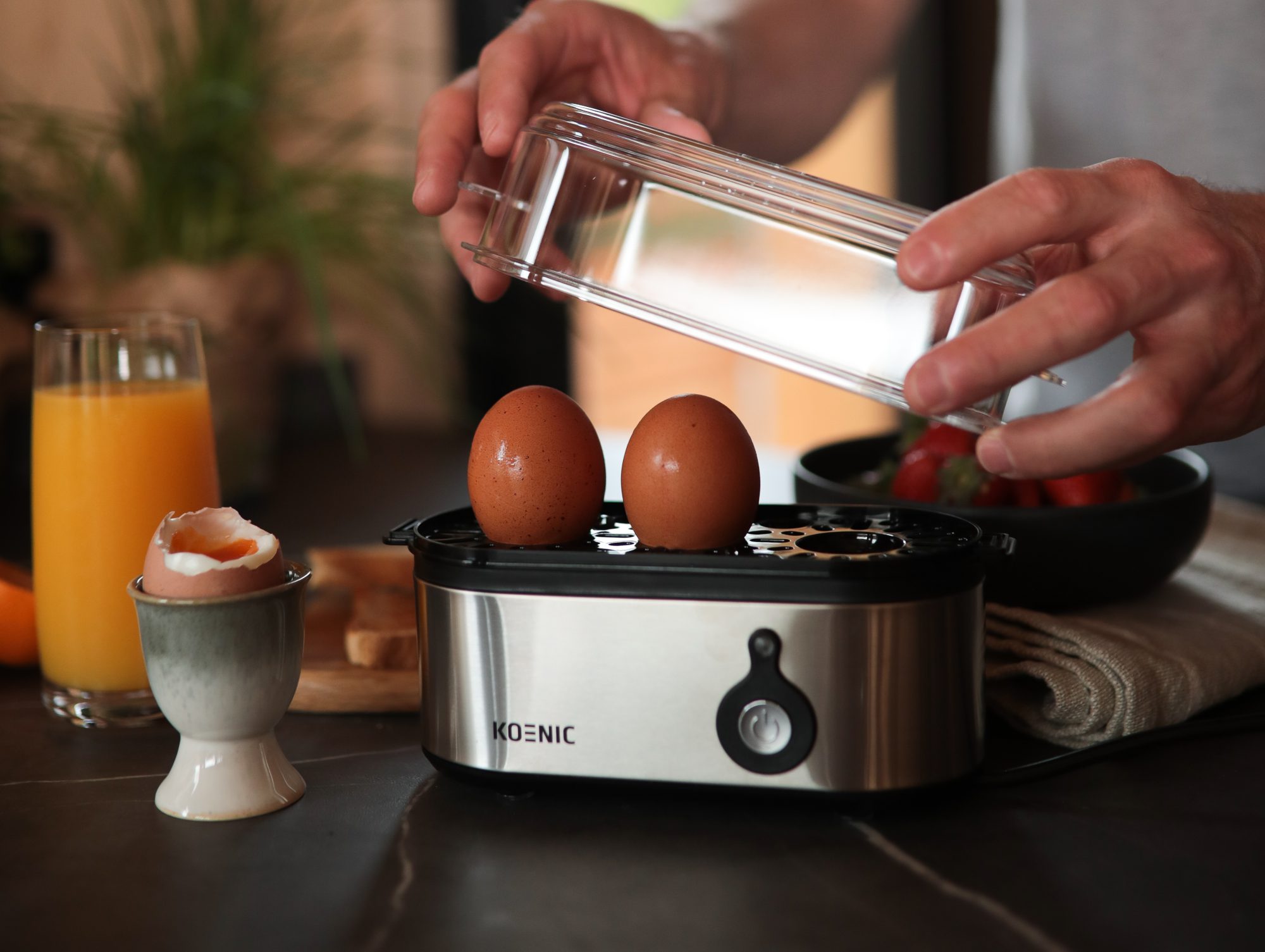 KOENIC KEB 3225 inox tojásfőző 3 tojáshoz – 10. kép