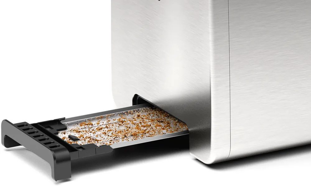 BOSCH TAT4P420 DesignLine kétrekeszes kenyérpirító, 970 W, fémházas – 6. kép