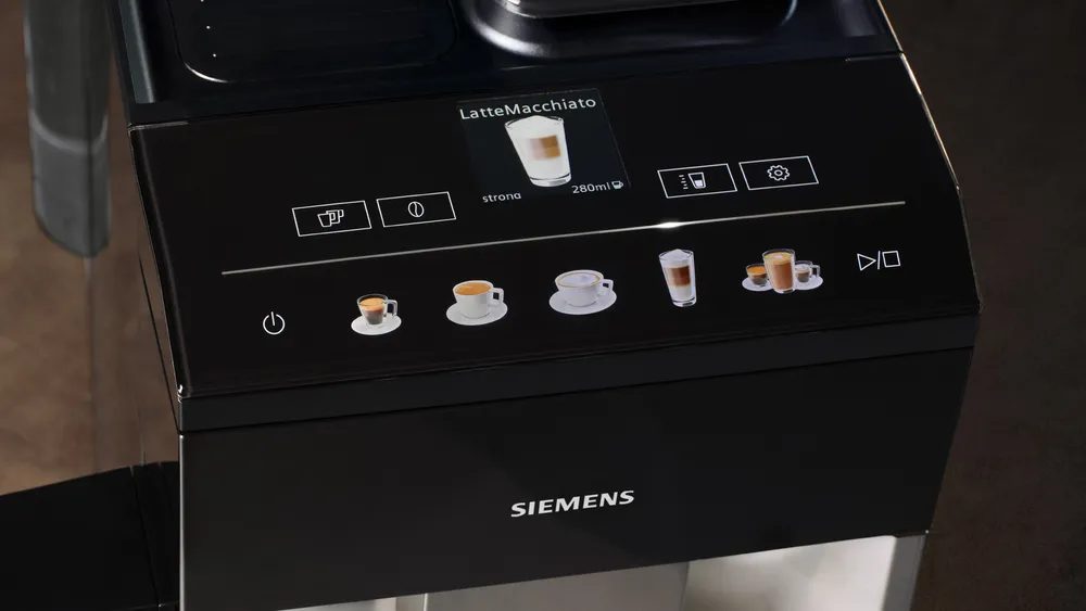 SIEMENS TQ513R01 EQ500 automata kávéfőző, 15 bar, coffeeSelect Display, inox – 2. kép