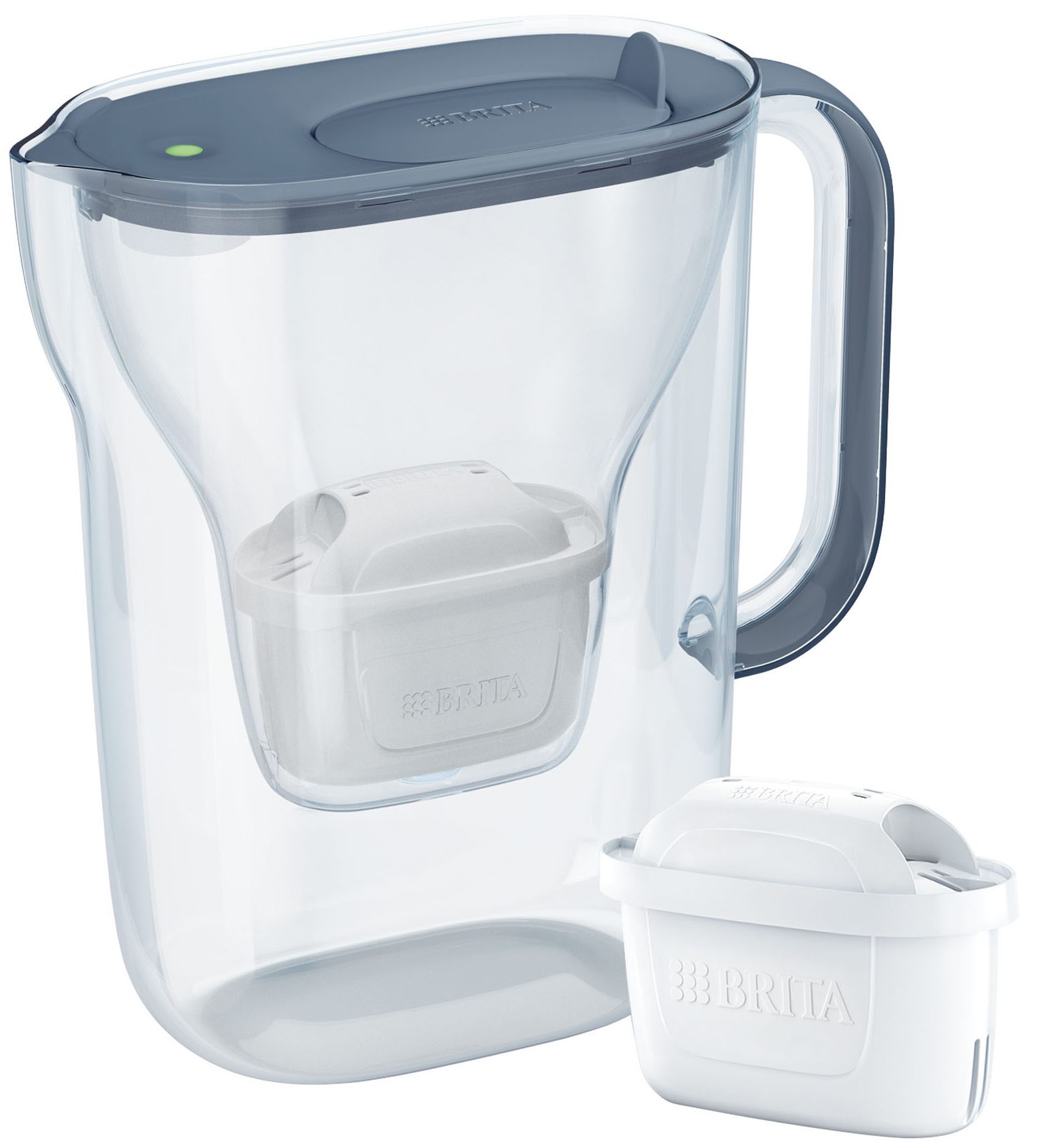 BRITA BR1058103 Style Essential vízszűrő kancsó 2,4 l, 3 patronnal, szürke