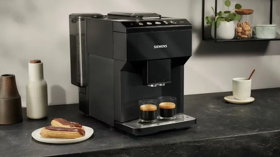 SIEMENS TP511R09 EQ500 automata kávéfőző, 15 baros pumpával és kerámia őrlővel, zongorafekete – 7. kép
