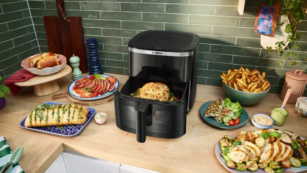 BOSCH MAF671B1 S6 forrólevegős sütő 7,2 literes kosárral és 8 programmal – 5. kép