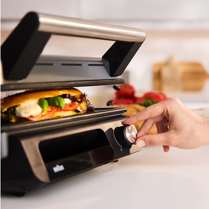 BRAUN CG5033IGY MultiGrill 5 fekete 3 az 1-ben kontaktgrill, 2000 W – 4. kép