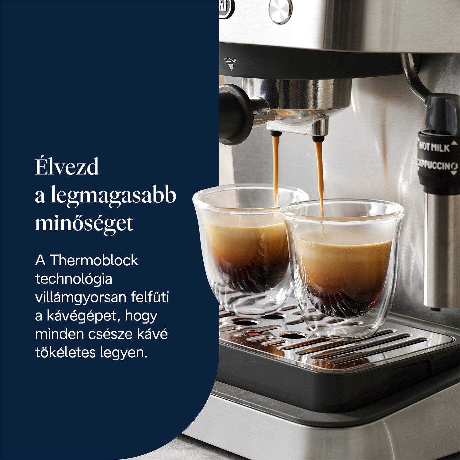 DE-LONGHI EM450.M Classic manuális eszpresszó kávéfőző – 6. kép