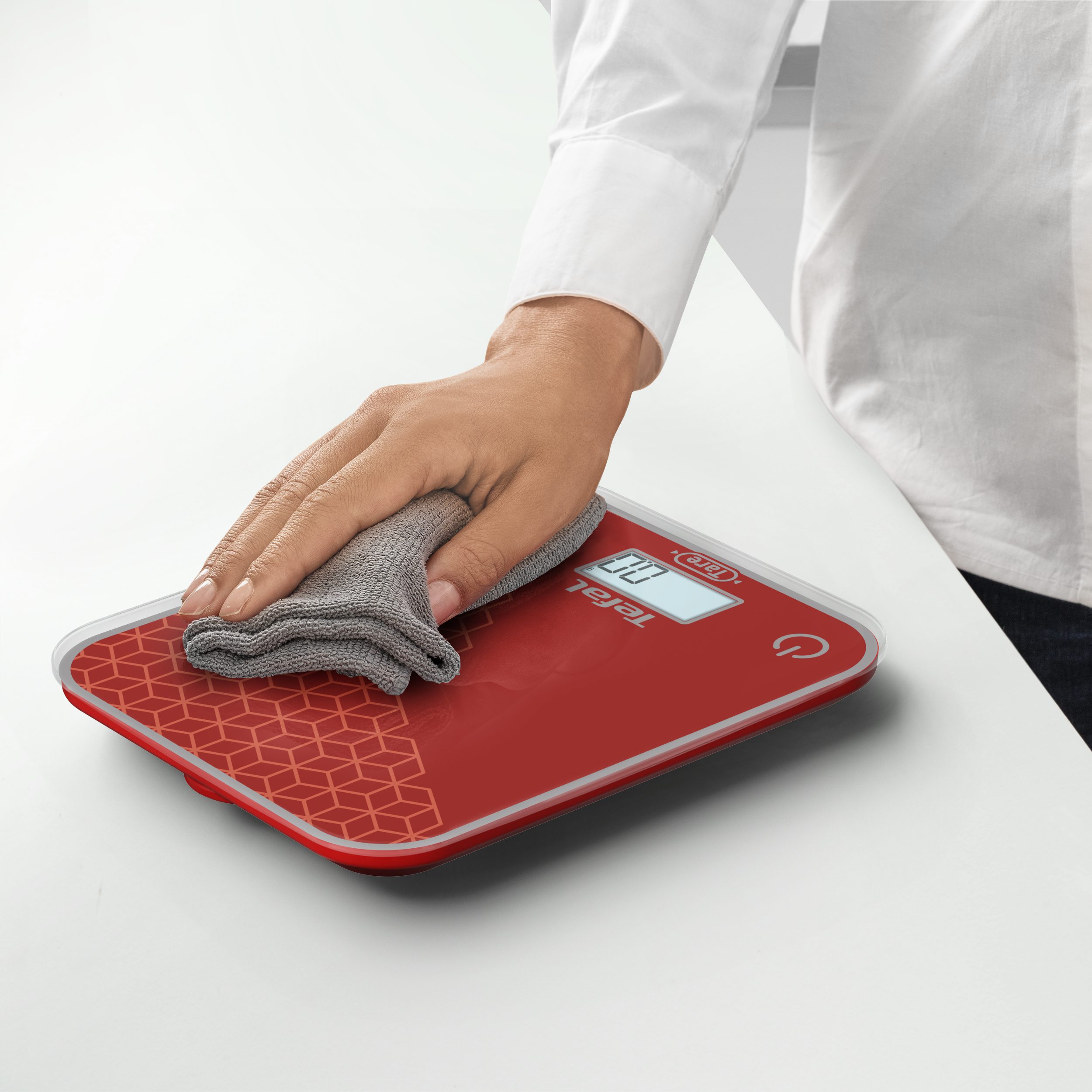TEFAL BC50D7V0 Optiss elektronikus konyhai mérleg edzett üvegfelülettel – 5. kép