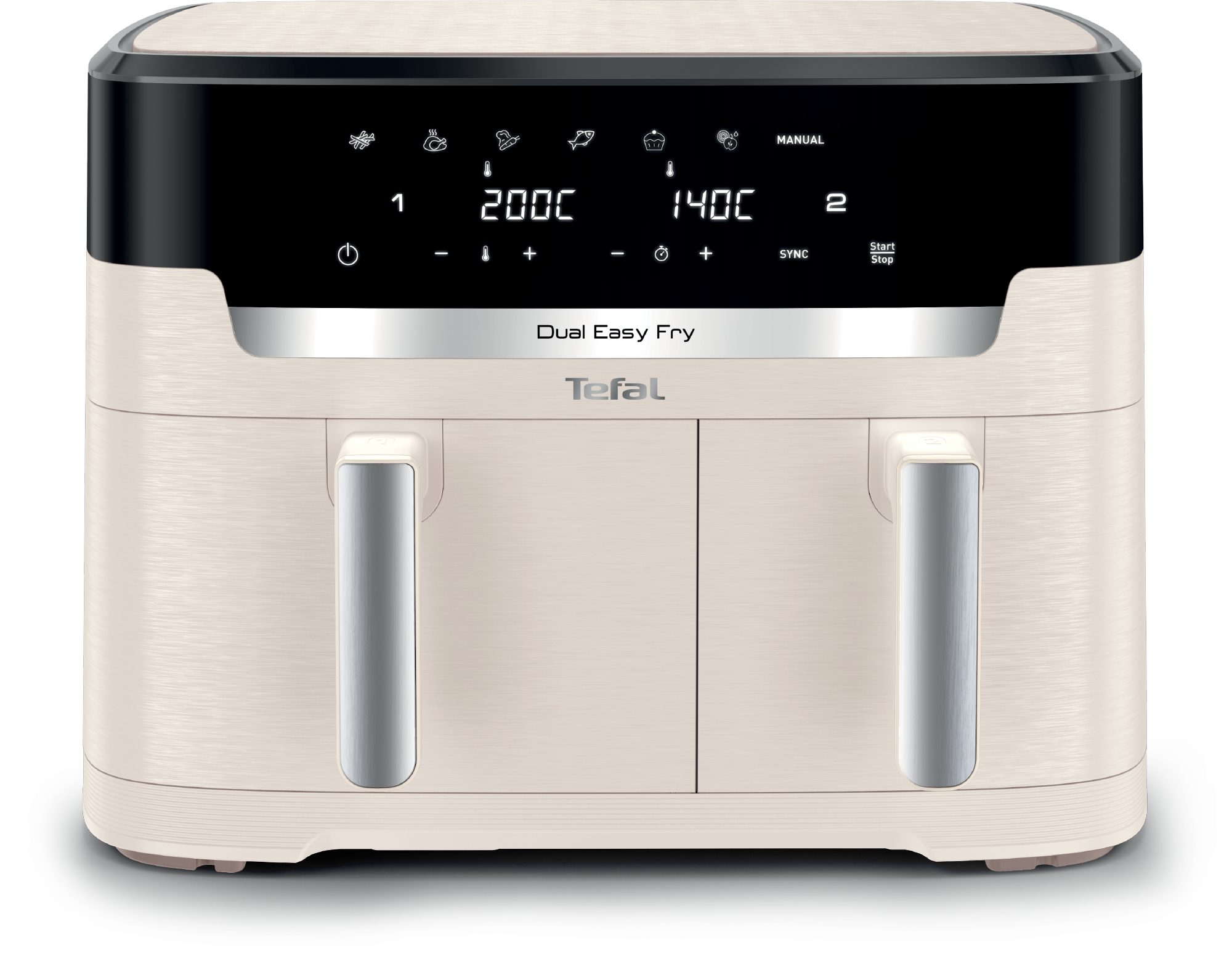 TEFAL EY9428E0 Easy Fry Dual XXL 11 literes, kétkosaras forrólevegős sütő – 2. kép