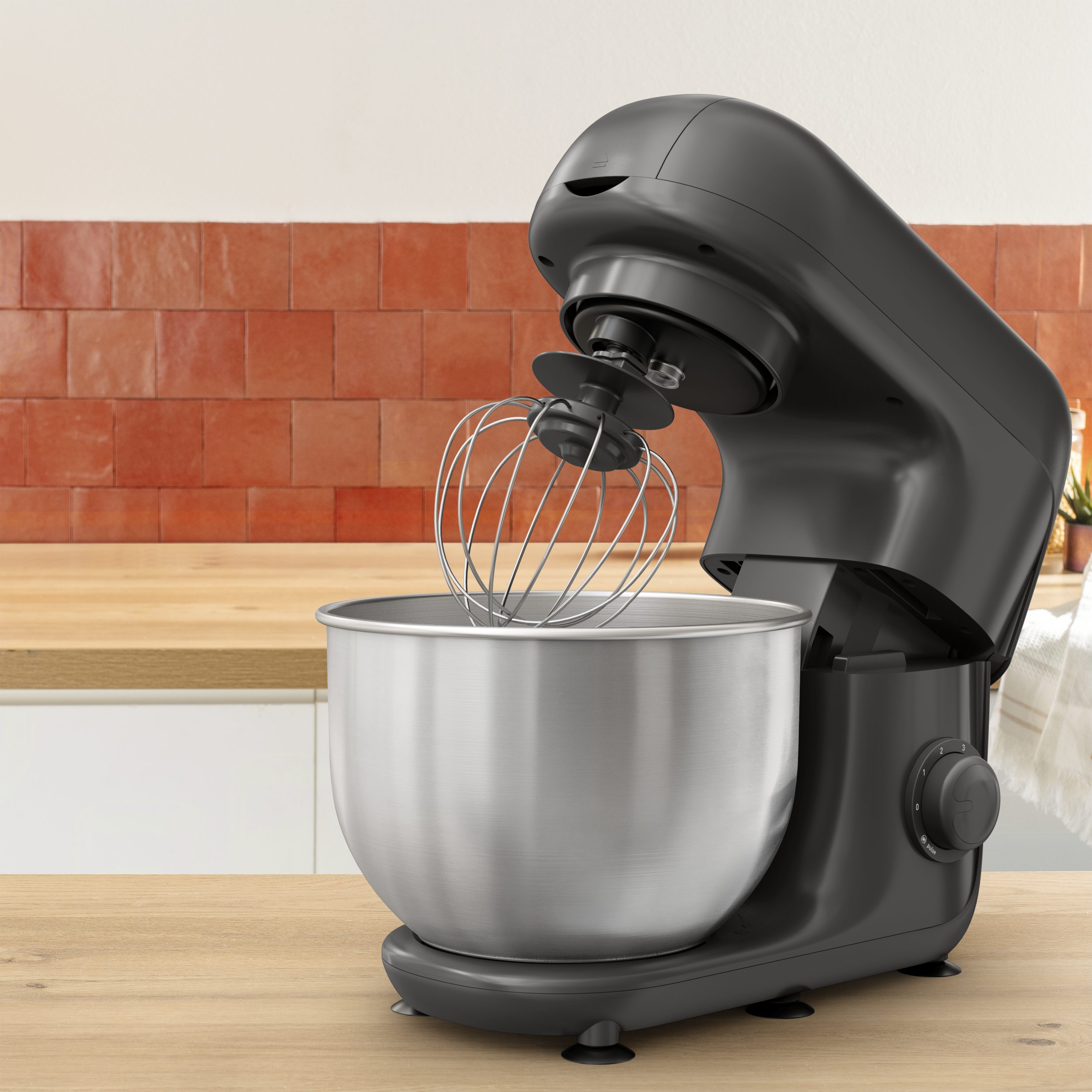 TEFAL QB161H38 Bake Essential Black MM konyhai robotgép húsdarálóval – 6. kép