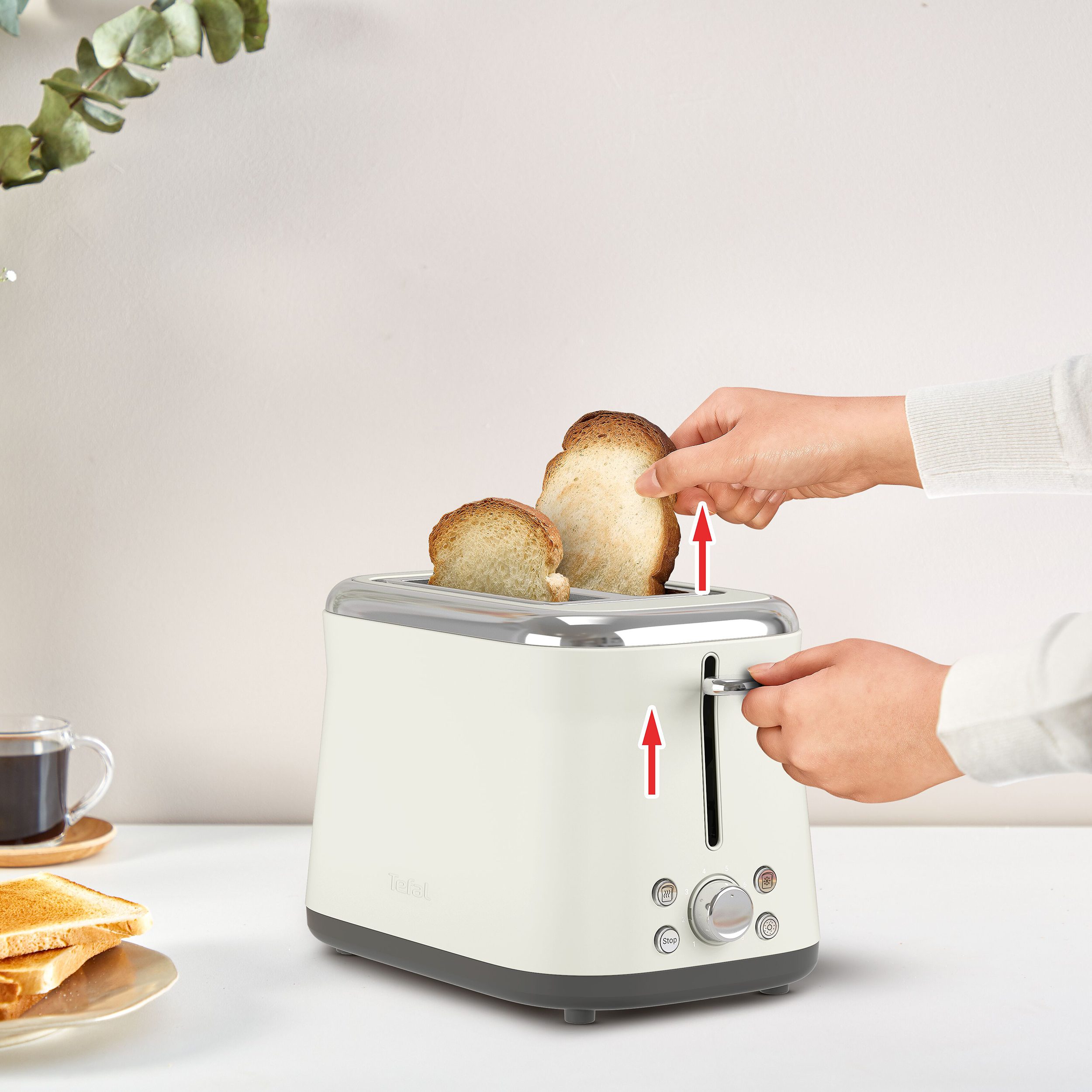 TEFAL TT720AE0 Collection Rise kétrekeszes kenyérpirító, 850 W – 4. kép