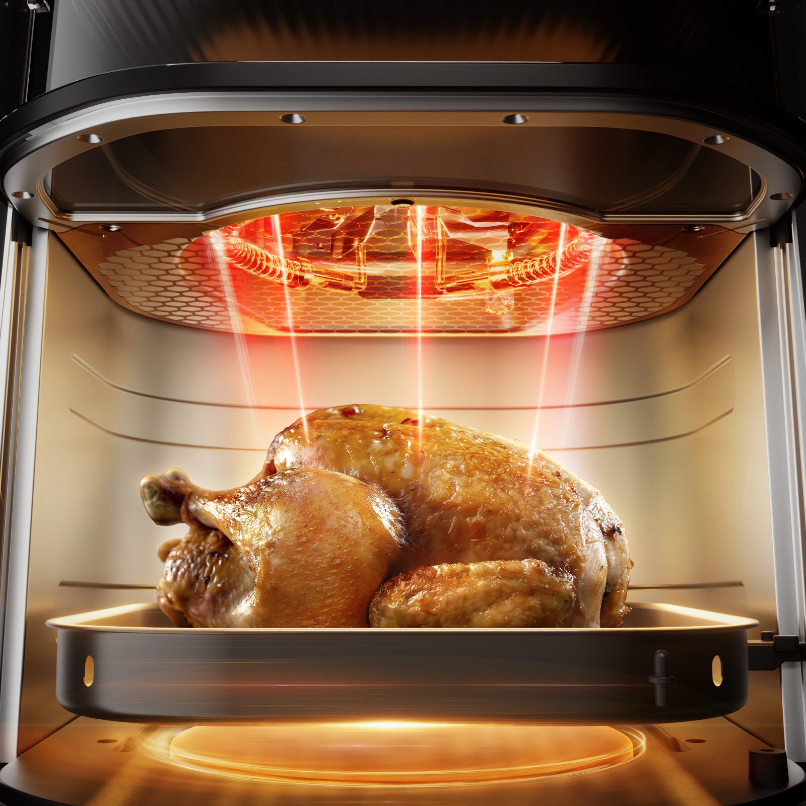 TEFAL EY8328E0 Easy Fry Infrared fekete forrólevegős sütő, 7 l – 3. kép