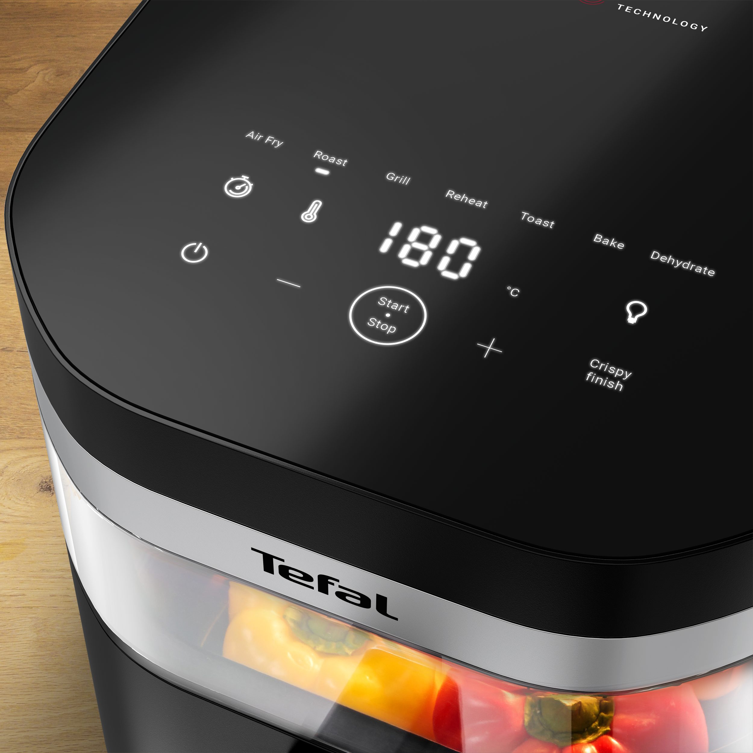 TEFAL EY8328E0 Easy Fry Infrared fekete forrólevegős sütő, 7 l – 4. kép