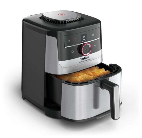 TEFAL EY572DE1 Easy Fry Smart & Silence 5 l-es rozsdamentes acél forrólevegős sütő
