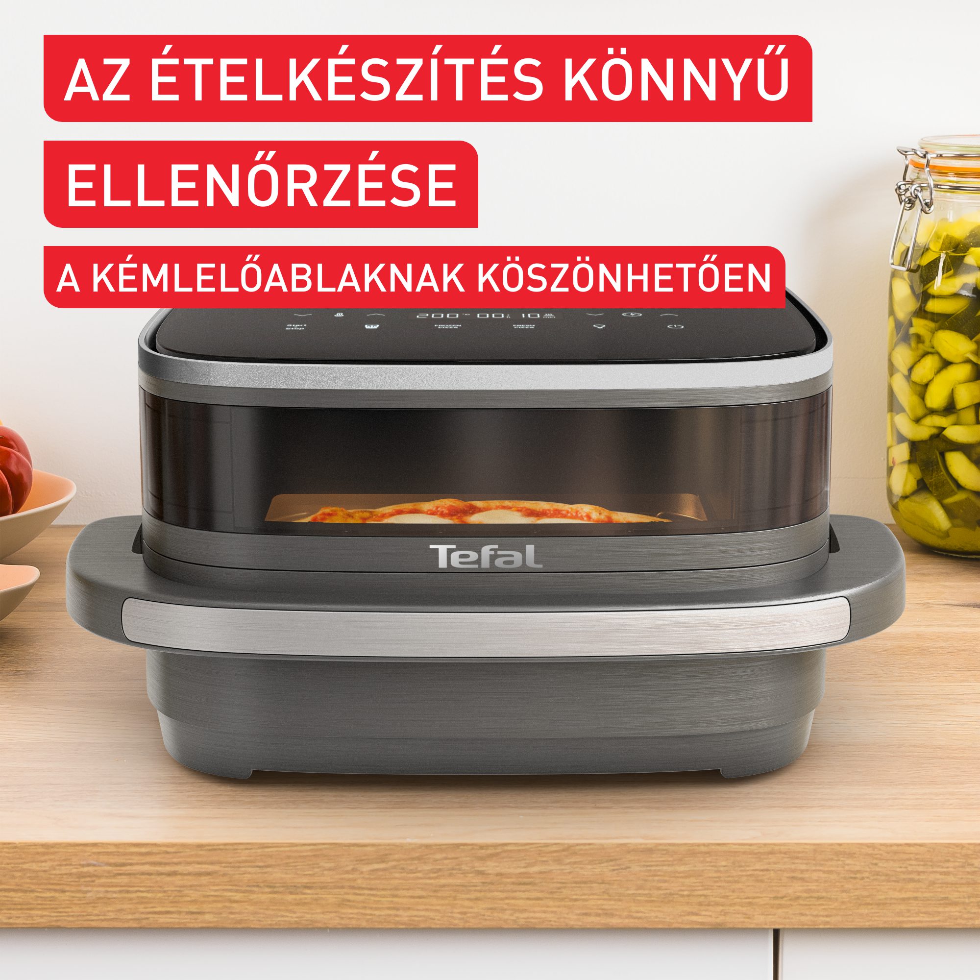 TEFAL FW402HE0 Easy Fry Pizza 4 literes forrólevegős sütő – 4. kép