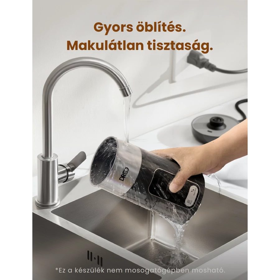 DREO Barista Maker KMF Air 8 az 1-ben fekete tejhabosító – 5. kép