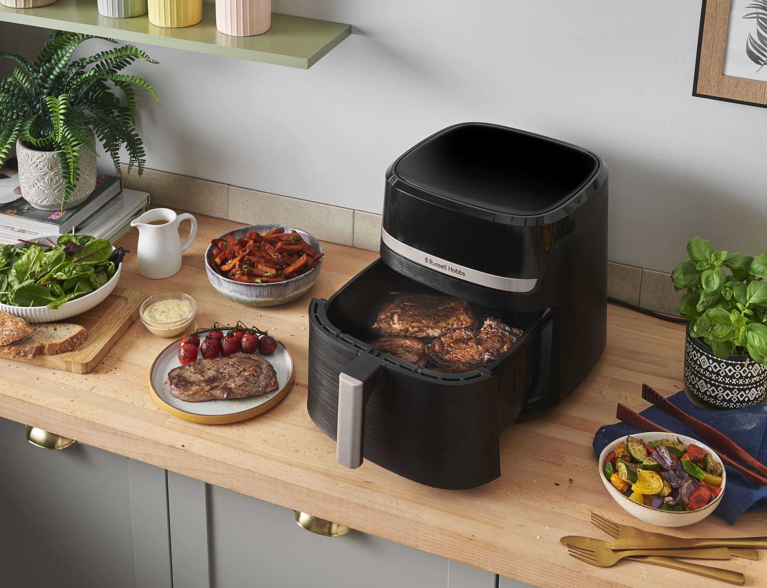 RUSSELL HOBBS 27630-56/RH Satisfry 8,3 literes forrólevegős sütő – 3. kép