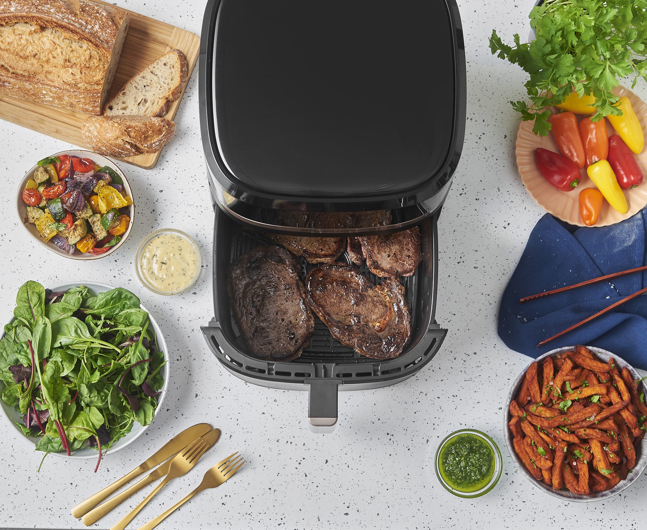 RUSSELL HOBBS 27630-56/RH Satisfry 8,3 literes forrólevegős sütő – 4. kép