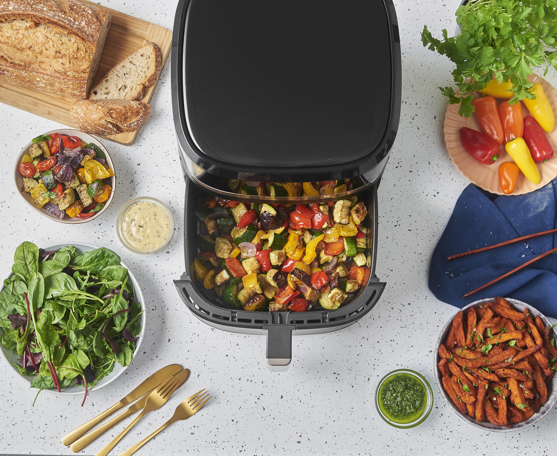 RUSSELL HOBBS 27630-56/RH Satisfry 8,3 literes forrólevegős sütő – 7. kép