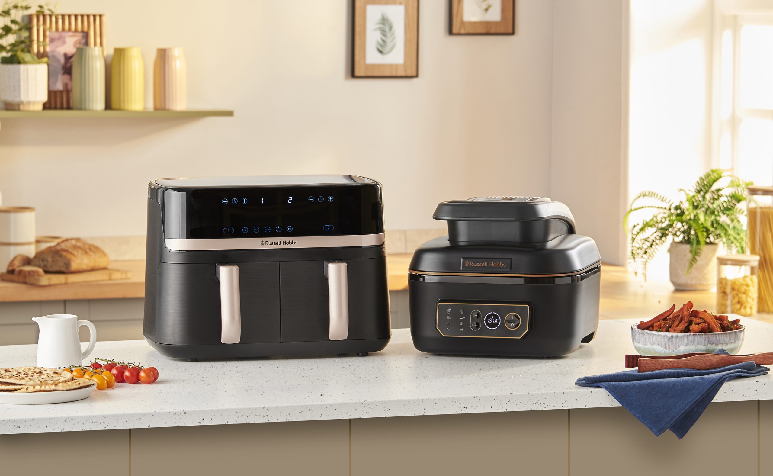 RUSSELL HOBBS 27680-56/RH SatisFry 9 l-es, kétkosaras airfryer – 2. kép