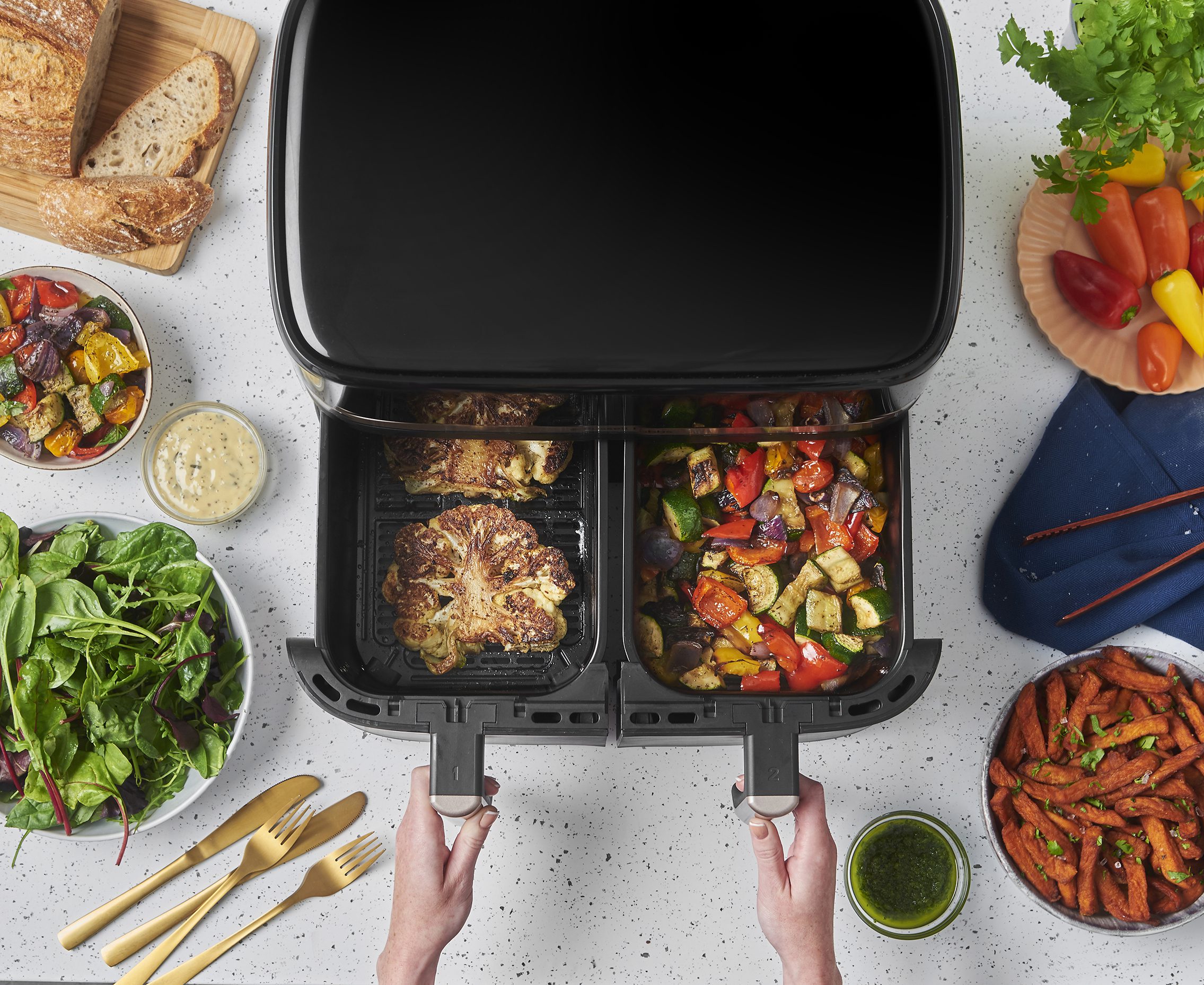 RUSSELL HOBBS 27680-56/RH SatisFry 9 l-es, kétkosaras airfryer – 13. kép