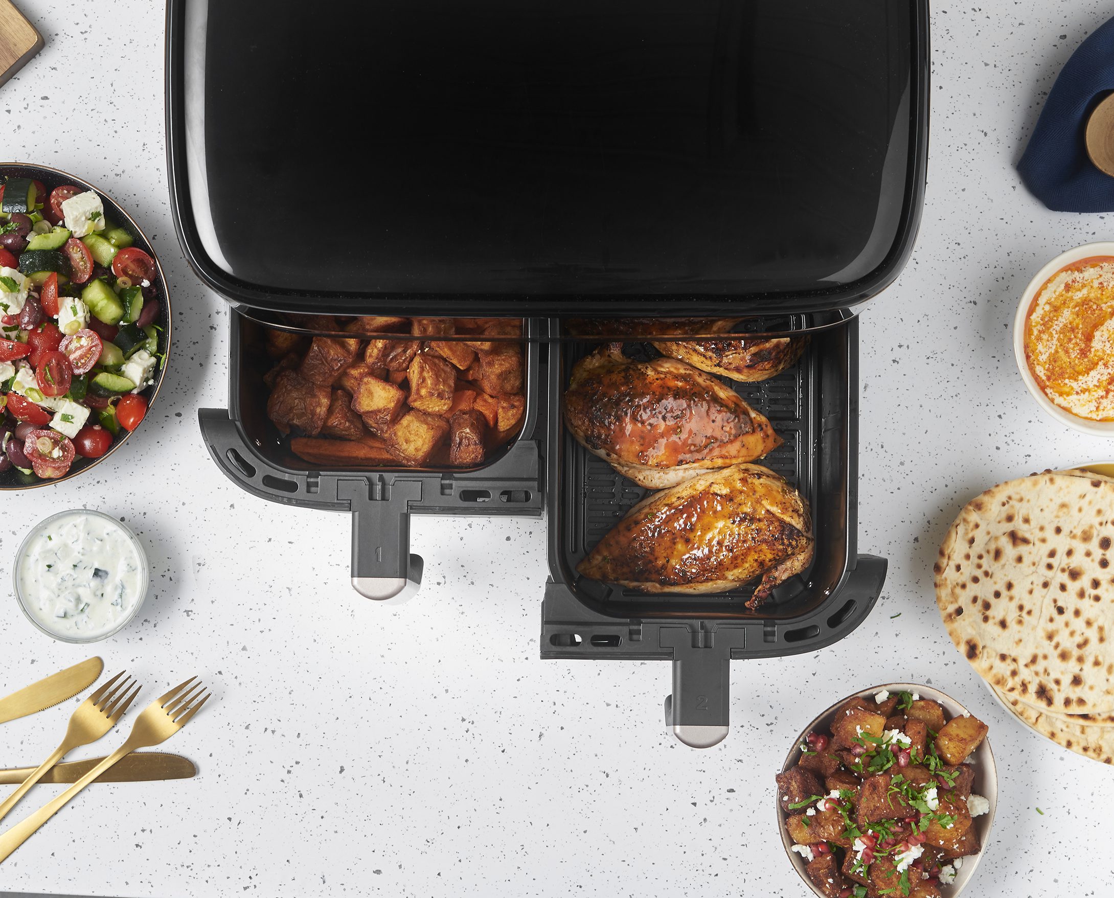 RUSSELL HOBBS 27680-56/RH SatisFry 9 l-es, kétkosaras airfryer – 14. kép