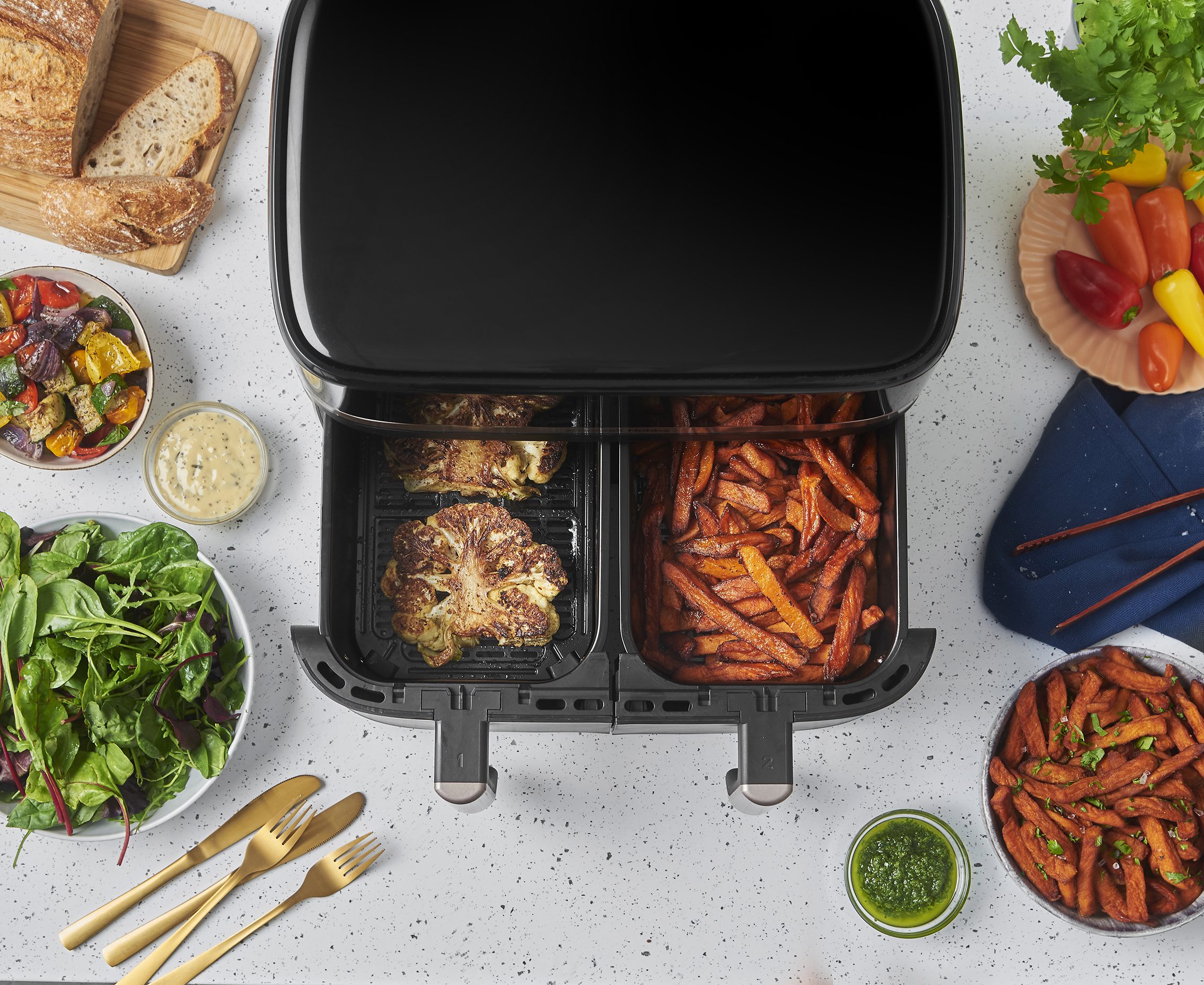 RUSSELL HOBBS 27680-56/RH SatisFry 9 l-es, kétkosaras airfryer – 17. kép