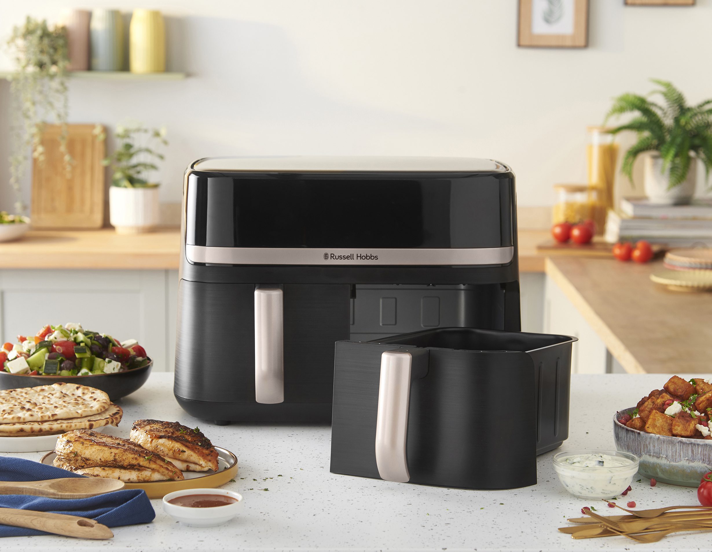RUSSELL HOBBS 27680-56/RH SatisFry 9 l-es, kétkosaras airfryer – 18. kép