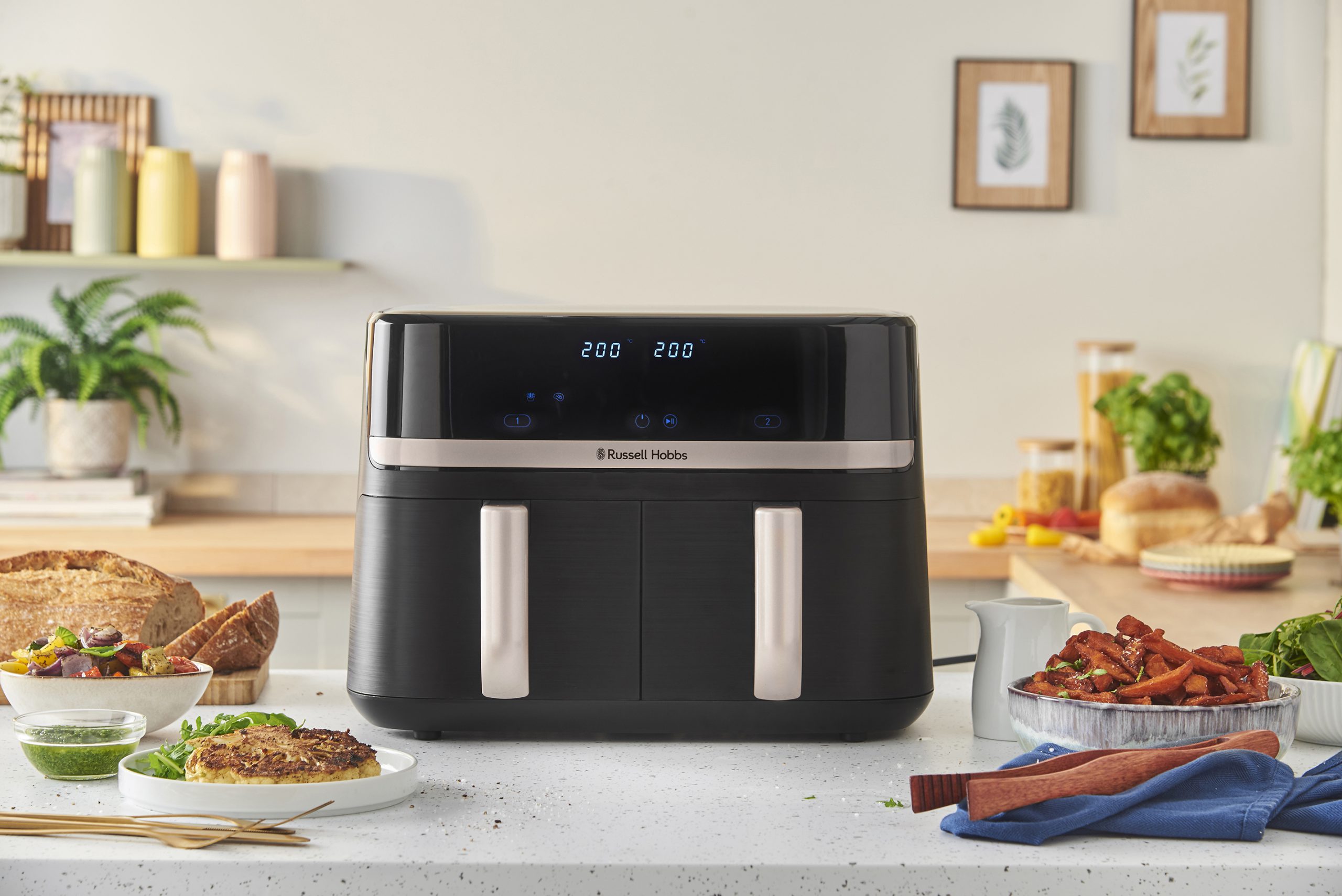 RUSSELL HOBBS 27680-56/RH SatisFry 9 l-es, kétkosaras airfryer – 22. kép