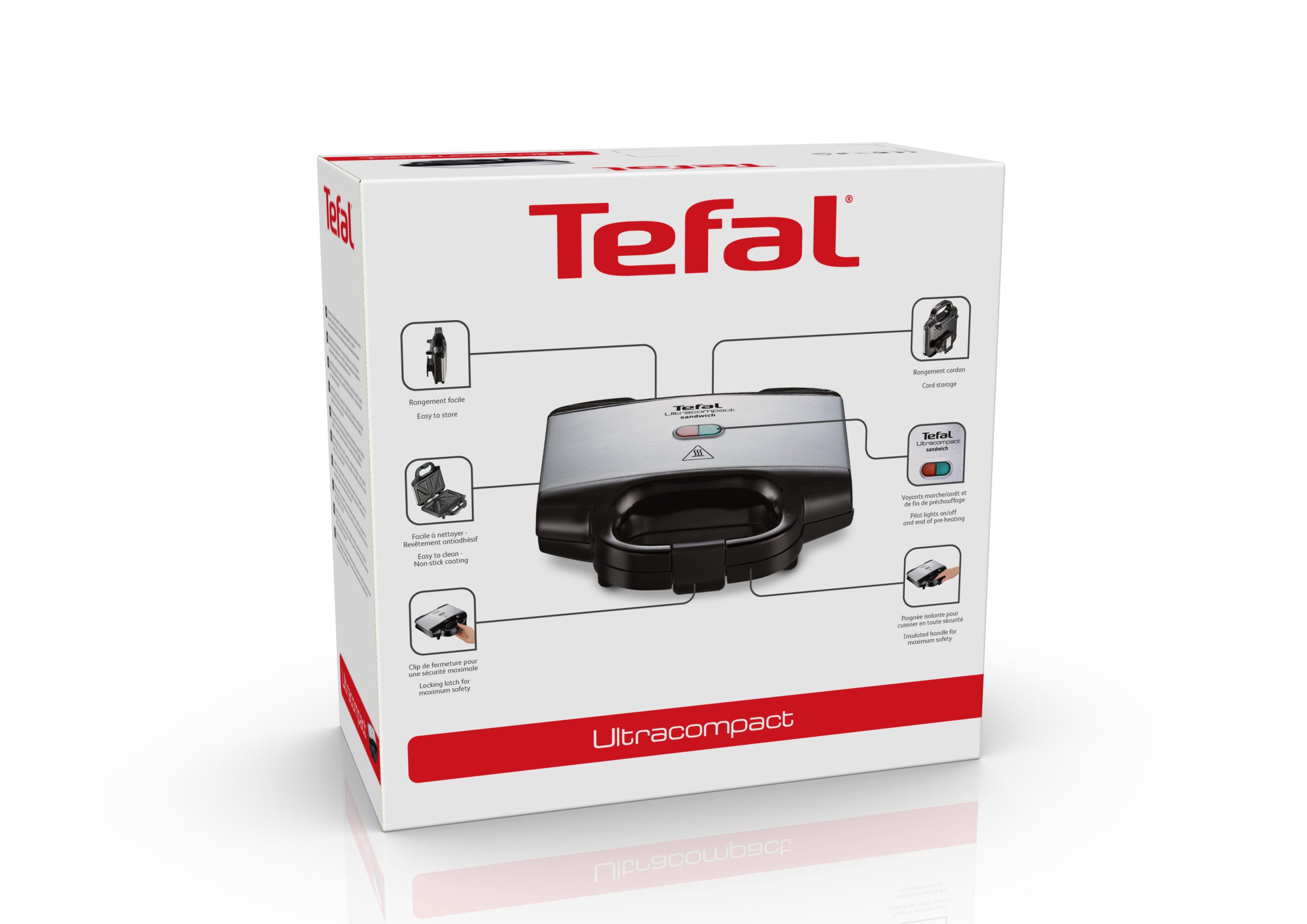 TEFAL SM155212 Ultracompact kompakt szendvicssütő 700 W – 5. kép