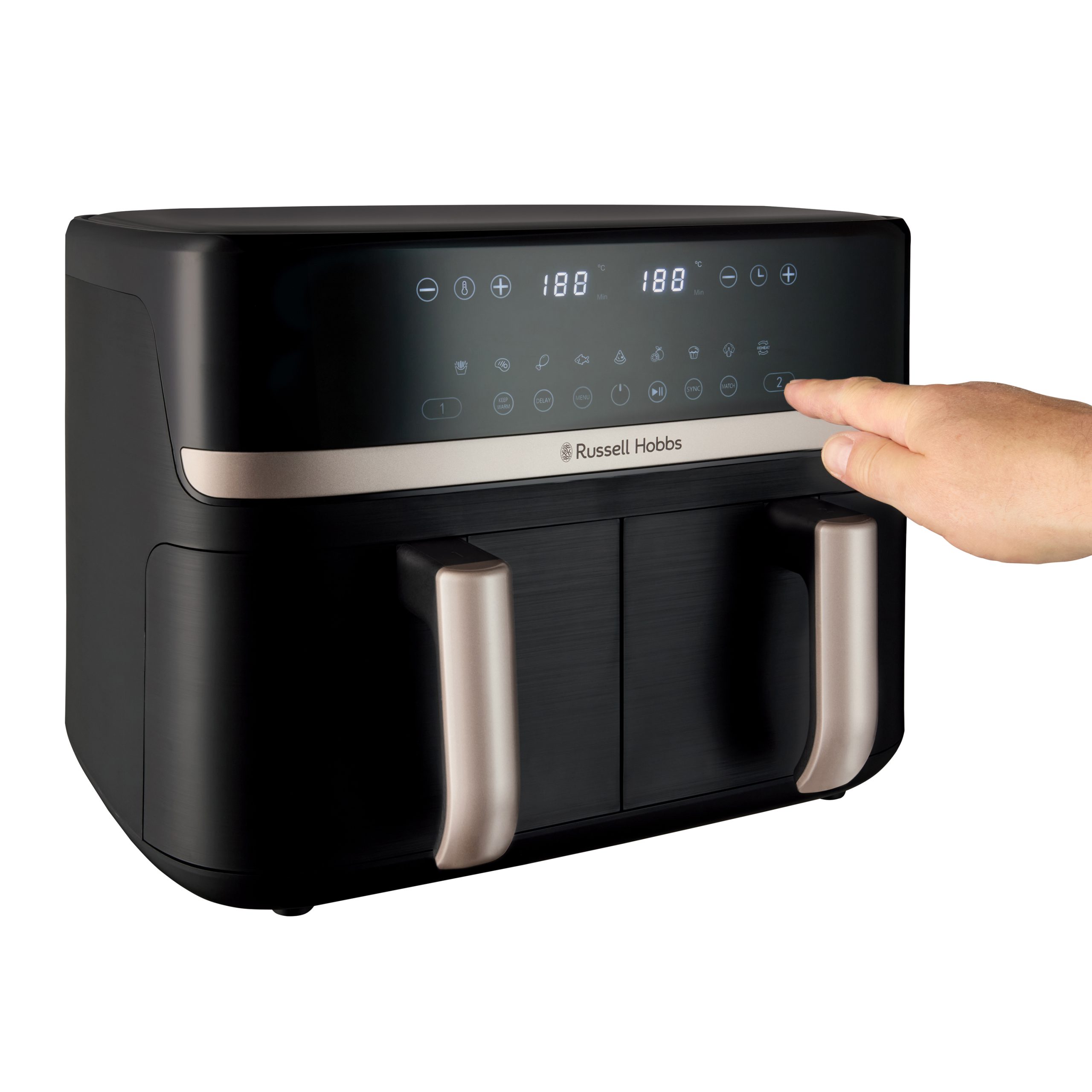 RUSSELL HOBBS 27680-56/RH SatisFry 9 l-es, kétkosaras airfryer – 30. kép