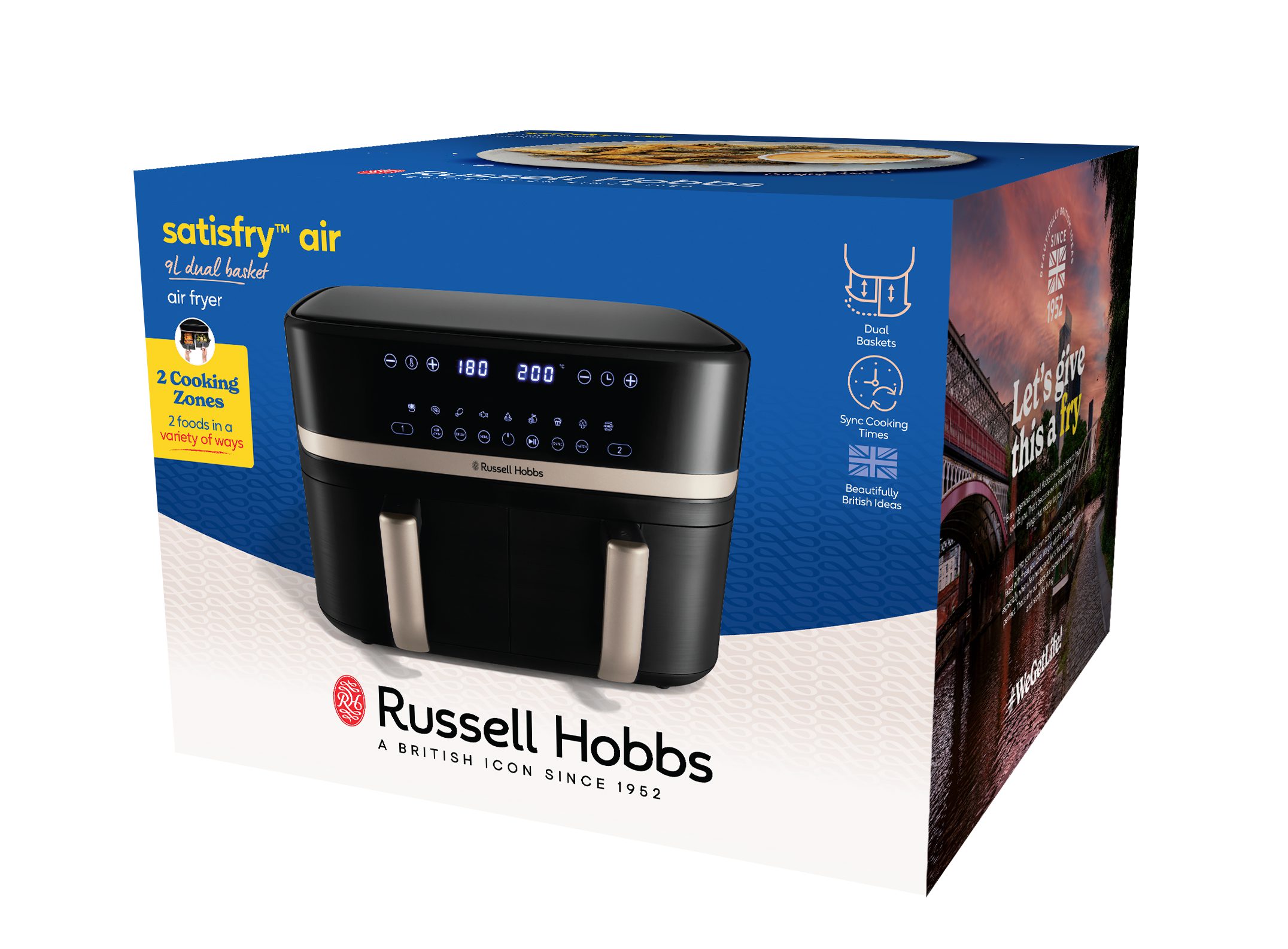 RUSSELL HOBBS 27680-56/RH SatisFry 9 l-es, kétkosaras airfryer – 33. kép