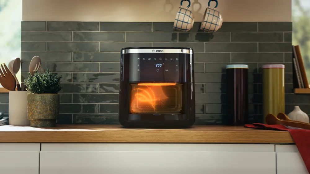 BOSCH MAF671B0 Serie 6 forrólevegős sütő 7,2 l-es kosárral és betekintő ablakkal – 3. kép