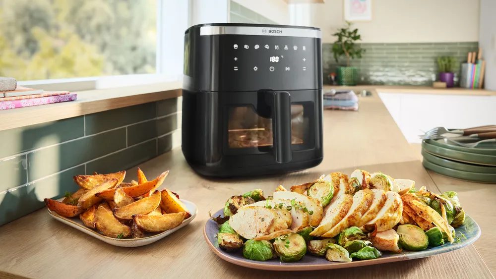 BOSCH MAF671B0 Serie 6 forrólevegős sütő 7,2 l-es kosárral és betekintő ablakkal – 8. kép