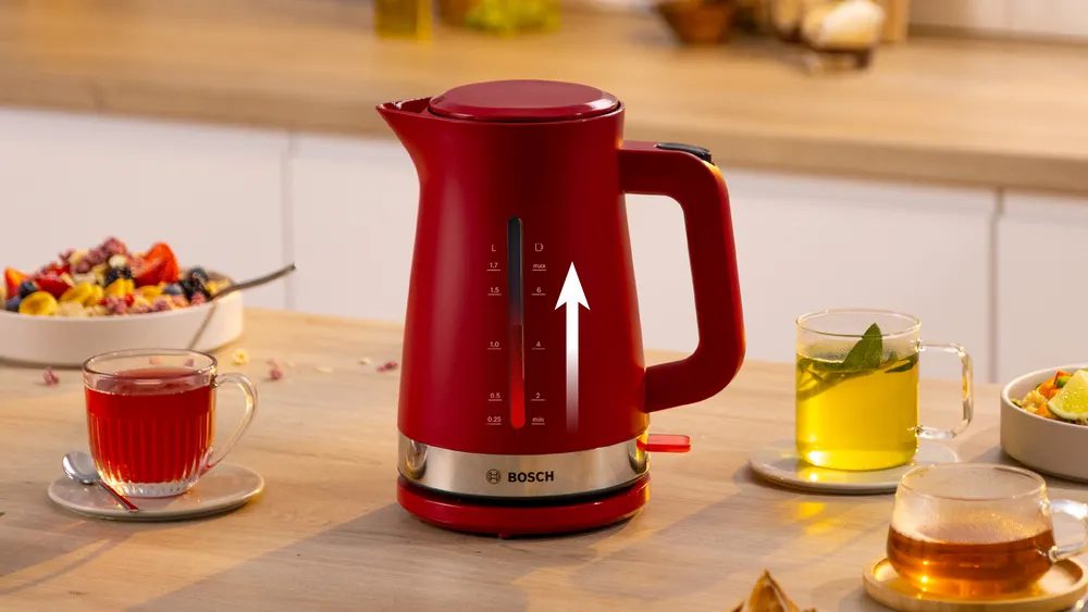 BOSCH TWK4M224 DesignLine piros vízforraló, 2400 W, 1,7 l – 11. kép