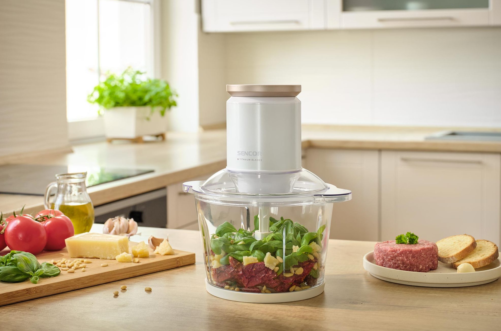 SENCOR SCB 7000WH 800 W-os aprító 3 literes üvegedénnyel – 4. kép