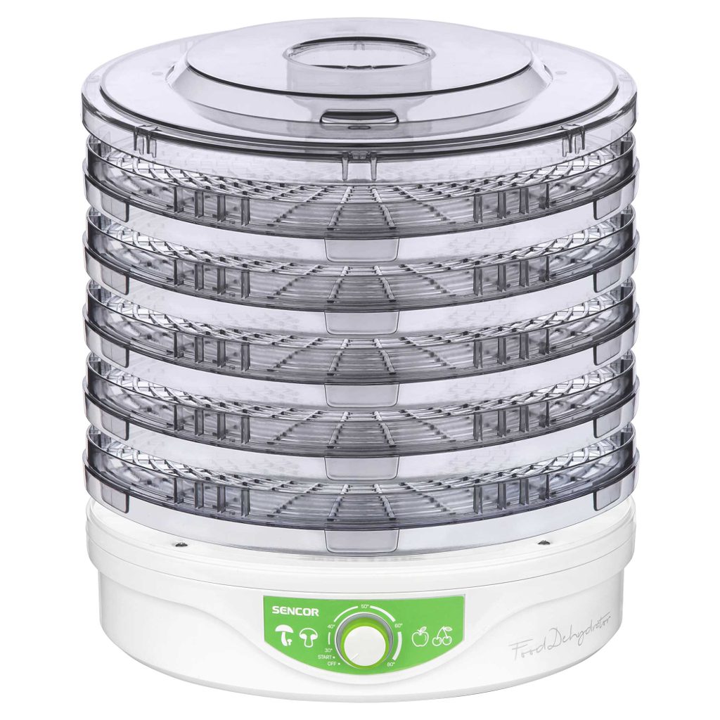 SENCOR SFD 2105WH fehér gyümölcsaszaló 5 szárítószitával – 2. kép