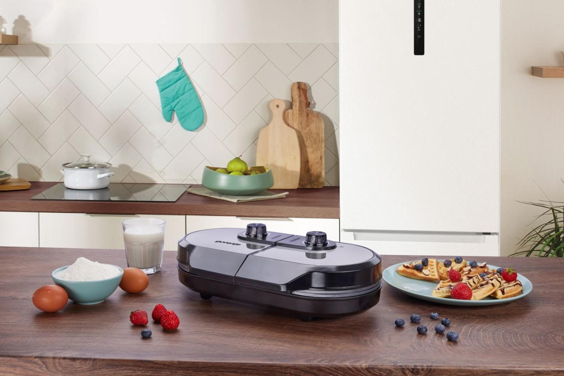 GORENJE WM1400SB szabályozható gofrisütő 5 barnítási fokozattal – 8. kép