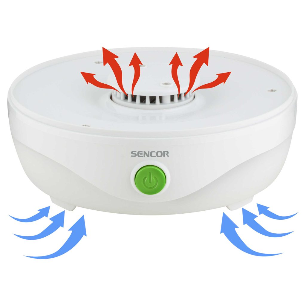 SENCOR SFD 750WH fehér gyümölcsaszaló 5 szárítószitával – 2. kép