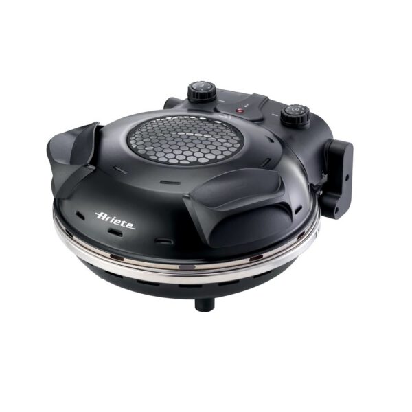 ARIETE 928.BK fekete pizzasütő 33 cm-es tapadásmentes kőlappal