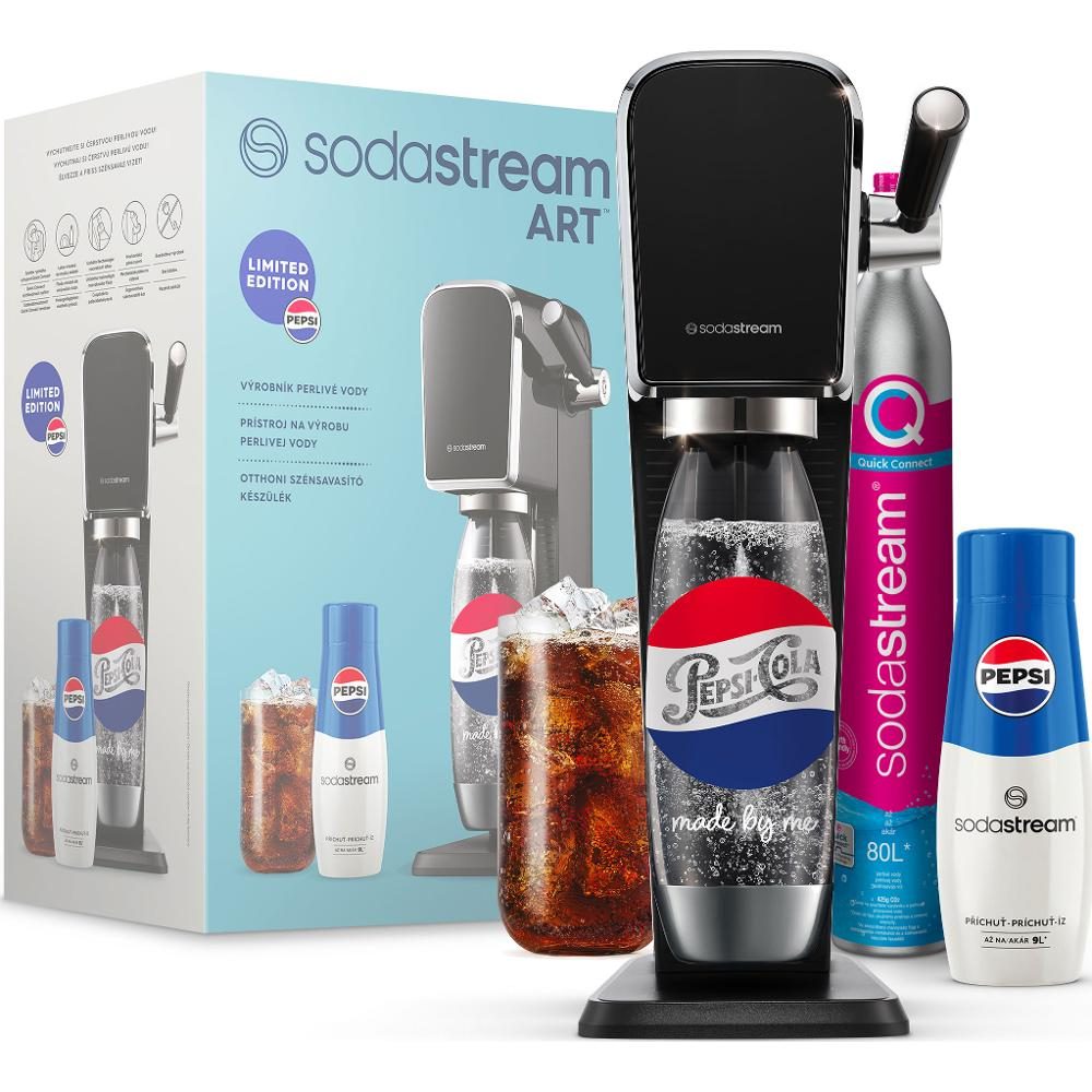SODA STREAM SM ART Black Pepsi Megapack fekete szódagép Pepsi sziruppal – 2. kép