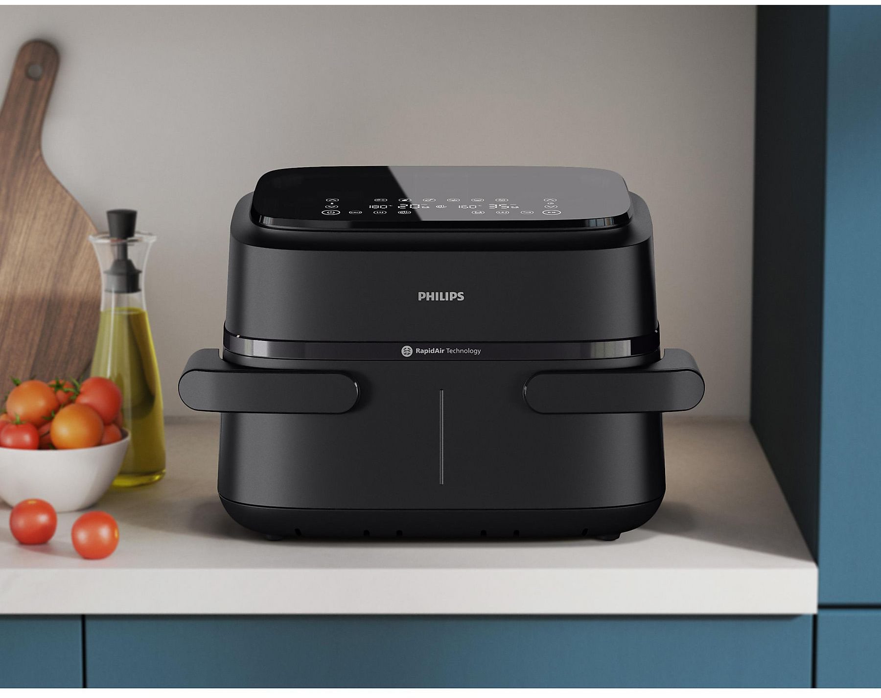 PHILIPS 1000 Series NA150/00 7,1 literes, osztható dupla kosaras airfryer – 5. kép
