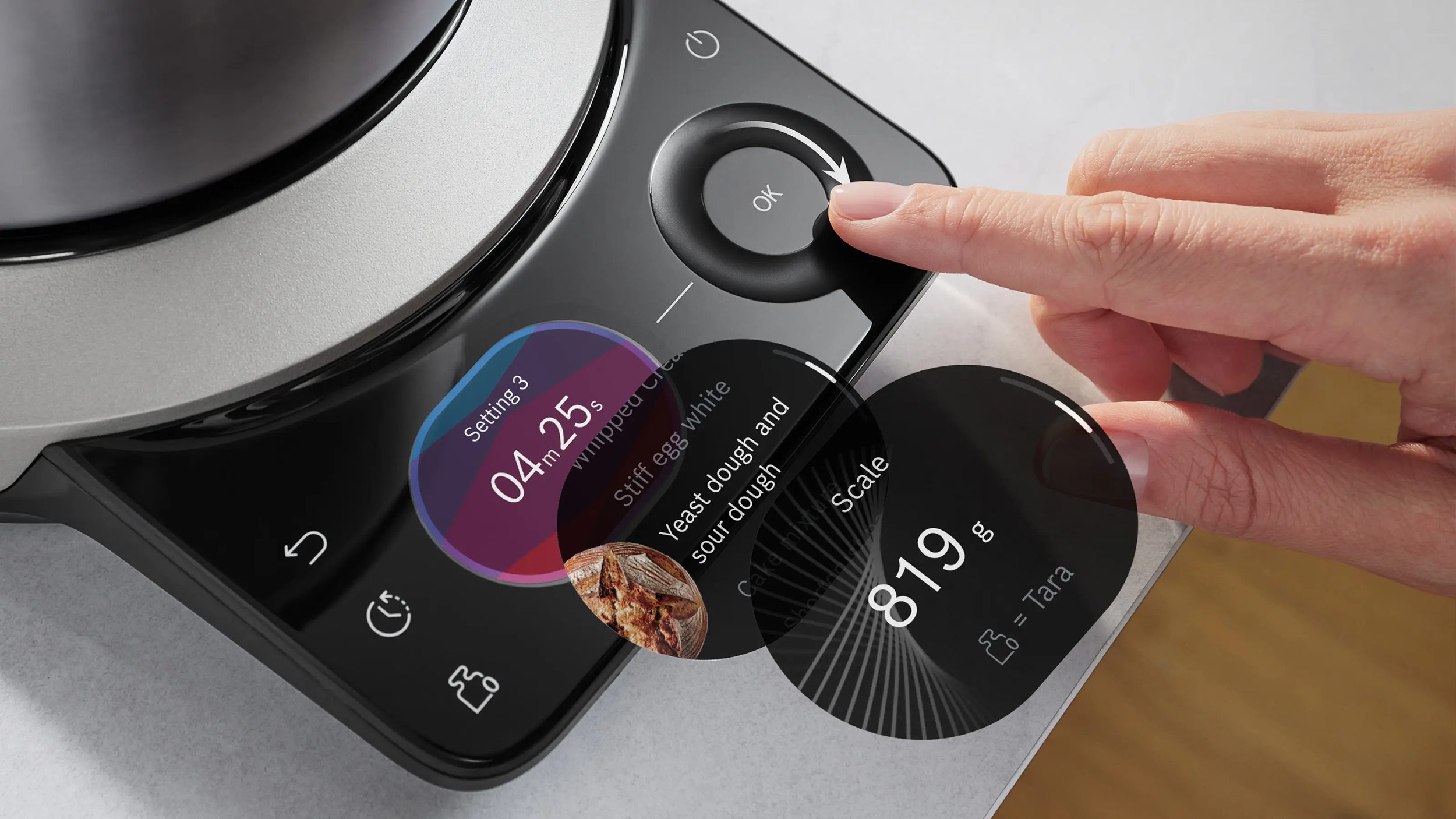BOSCH MUMS8ZS00 Serie8 konyhai robotgép beépített mérleggel, 1800 W, fekete/inox – 7. kép