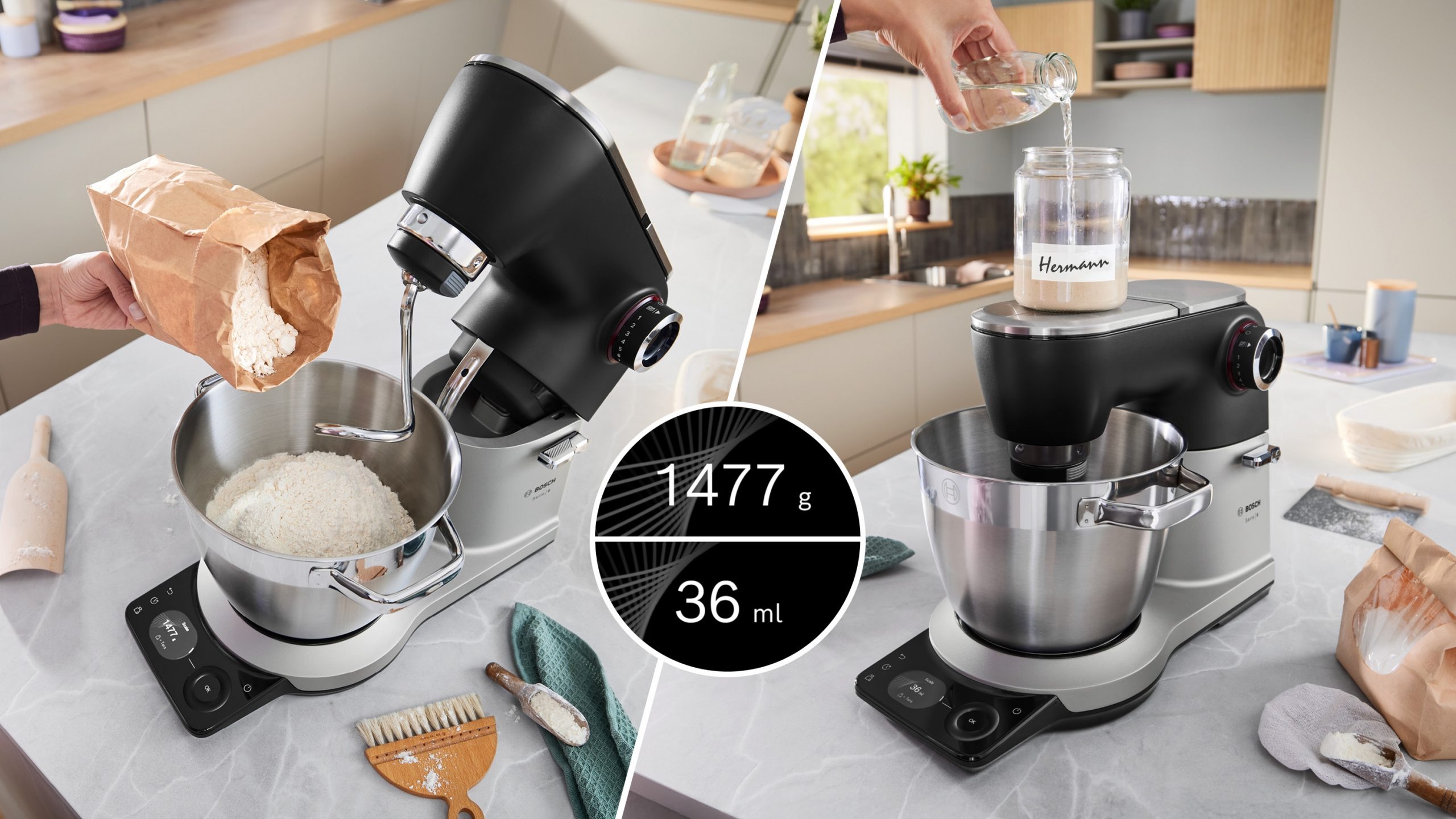 BOSCH MUMS8ZS00 Serie8 konyhai robotgép beépített mérleggel, 1800 W, fekete/inox – 11. kép