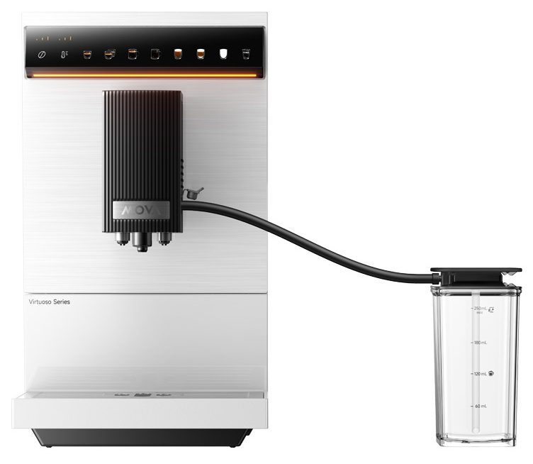 MOVA Virtuoso 10 Pro automata kávéfőző tejhabosítóval, fehér – 2. kép