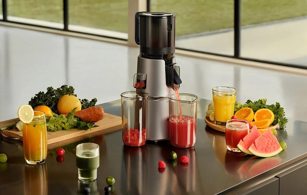 MOVA SJ10 lassú gyümölcscentrifuga 120 mm-es adagolónyílással – 7. kép