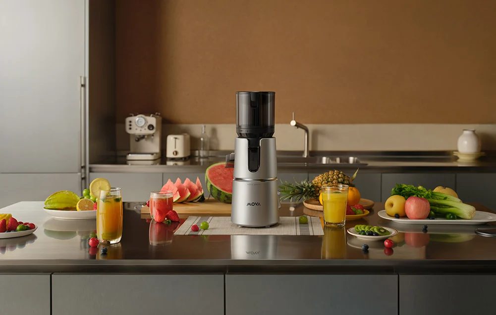 MOVA SJ10 lassú gyümölcscentrifuga 120 mm-es adagolónyílással – 10. kép